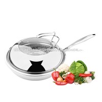 3 ply stainless steel cookware induction cooker fry pan